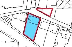 Plan showing extra plot of land to north of property.