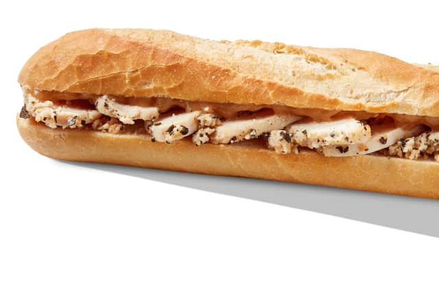 The chicken and stuffing baguette is one of the new autumn menu items launching at Greggs.