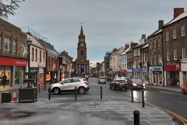 While non-essential shops must close, a smattering of stores are open in Berwick town centre.