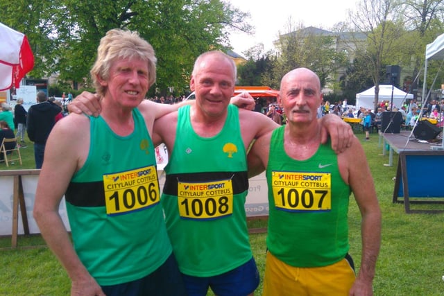 Three Harriers come together at a race meet. Do you know anyone in this picture and what memories does this gallery bring back?