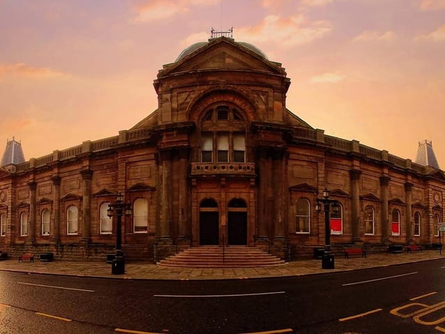 A quiet day in the city centre. Sunderland Museum.