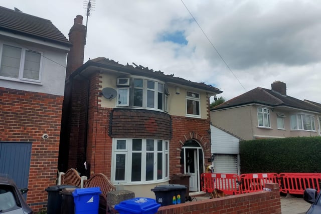 Photos show the devastation caused to a house in Old Park Road in Greenhill following an unconfirmed 'explosion' on July 13.