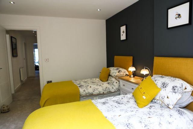 One of the penthouse's two bedrooms.