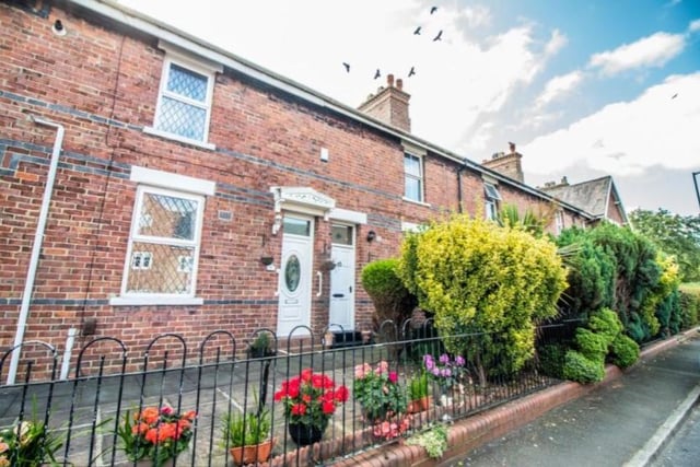 Rightmove has put this two-bedroom terraced property on the market at £90,000.