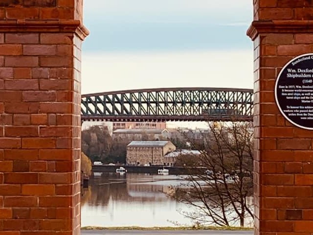 A different view of the Queen Alexandra Bridge.