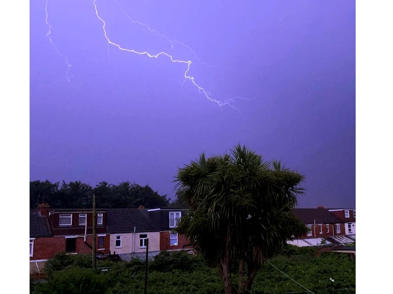 Storm 27th July 2021 over Portsmouth by Marcin Jedrysiak. Instagram: @marcinj_photography