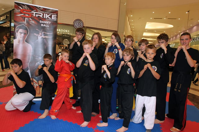 East West Martial Arts group held a display class at the Frenchgate Centre in Doncaster to raise money for the Yorkshire Air Ambulance in 2014