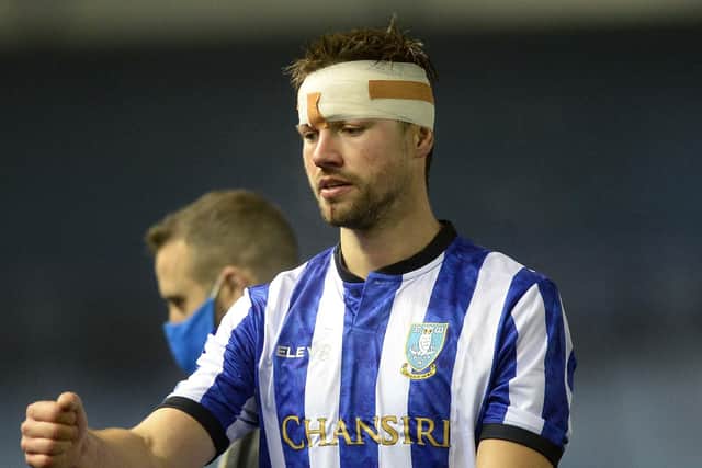 Julian Börner was in the wars as Sheffield Wednesday were forced to settle for a point against Millwall. (Pic Steve Ellis)
