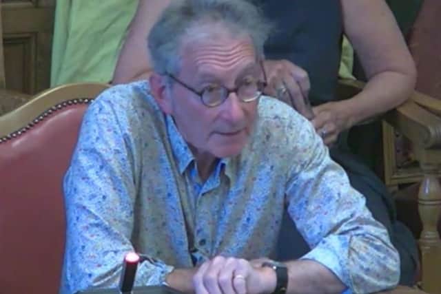 Simon Ogden of Sheaf and Porter Rivers Trust, speaking last week at the Sheffield City Council planning committee meeting that approved plans for the regeneration of Castlegate