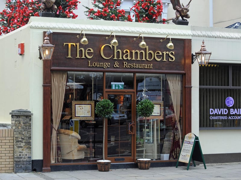 The Chambers, on Landport Terrace, serves an array of dishes from French, European and local cuisine. This Southsea venue has a rating of 4.5 out of five with 1,395 reviews on Tripadvisor.