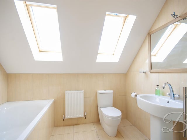 The first-floor bathroom.