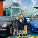 Tyrion Latham and his brothers had an exclusive sneak peak at the cars that will be on show at an event raising money for Bluebell Wood Children's Hospice.