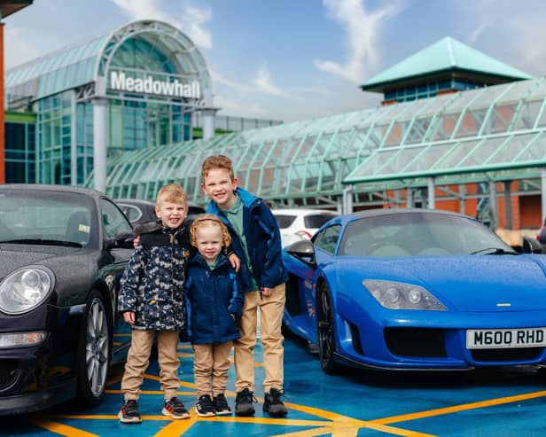 Tyrion Latham and his brothers had an exclusive sneak peak at the cars that will be on show at an event raising money for Bluebell Wood Children's Hospice.