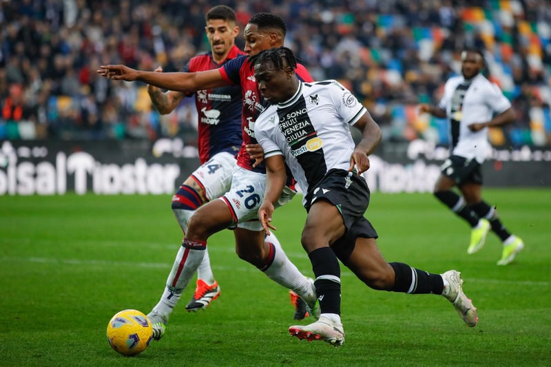 The Udinese defender has been linked and right-back is a position that hasn't been locked down by Nathan Patterson, with Ben Godfrey, Seamus Coleman and Ashley Young all taking turns to play there this season. Ebosele is young and powerful and could add a new dynamic. 