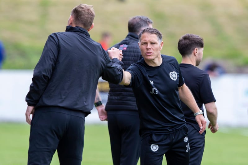 Hearts U18 coach John Rankin took charge of the friendly at Prestonfield Stadium after Robbie Neilson, Lee McCulloch and Gordon Forrest were ruled out due to Covid-related issues.