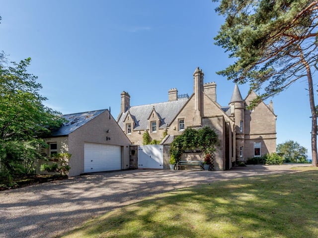 Driveway and garage.