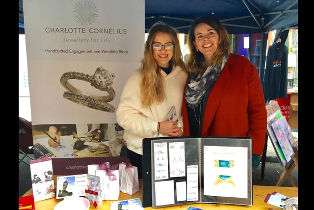 Isabelle Fraser Harris and Charlotte Cornelius at Castle Road Southsea Market. Picture: Hollie O'Connor