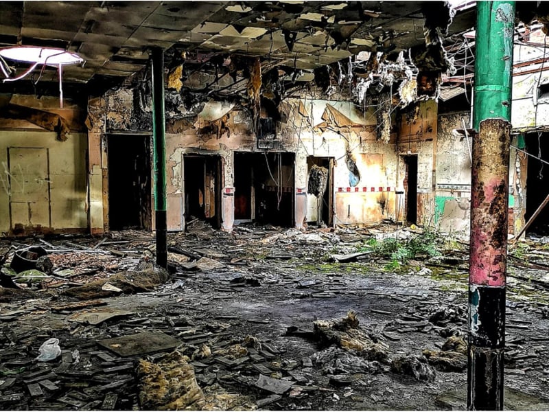 Not much remains of Clay Lane Club.