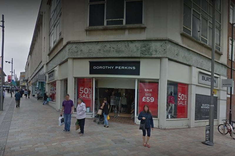 The womenswear brands were once a fixture of the high street. Still alive but sold online only, they could technically make a comeback at some point. Picture shows the Burton and Dorothy Perkins on the Moor that closed in 2021.