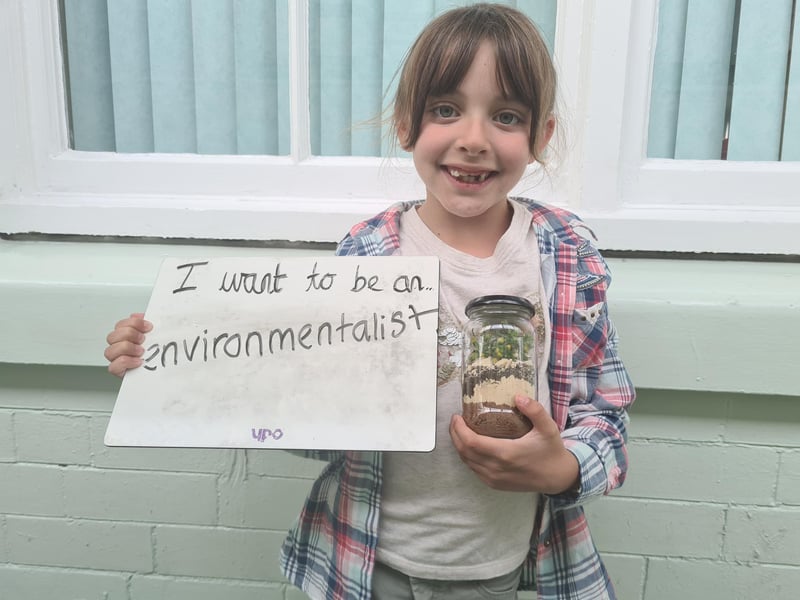 I want to be an environmentalist.