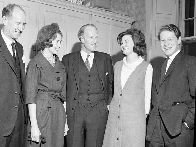 The Earl of Dalkeith visiting as a guest speaker at Stockbridge School in March 1963.