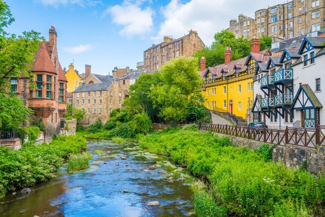 Get away from the hustle and bustle of the city centre and take a stroll by the Water of Leith by visiting the picturesque Dean Village.