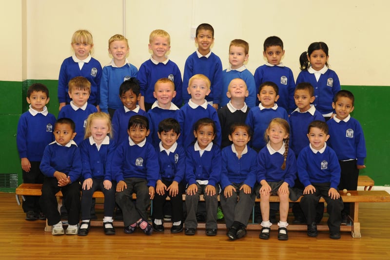 Mrs Field's reception class at Marine Park Primary School in 2013.