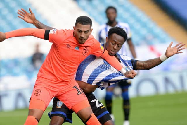 Moses Odubajo had bright moments on the right-hand side of Sheffield Wednesday's new-look system. Photo: Steve Ellis.