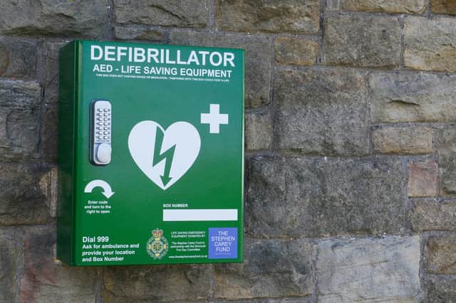 A defibrillator could make the difference between life and death in the vital first minutes after someone goes into cardiac arrest.