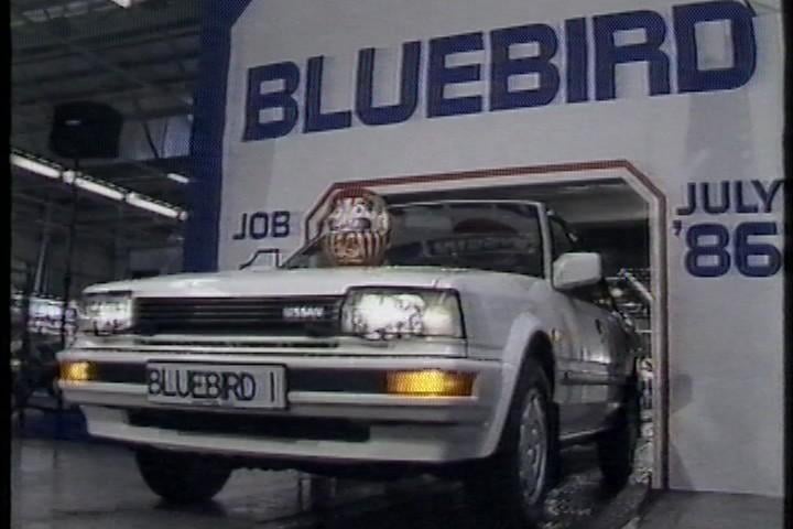 The bluebird was the first car built at the Sunderland plant.