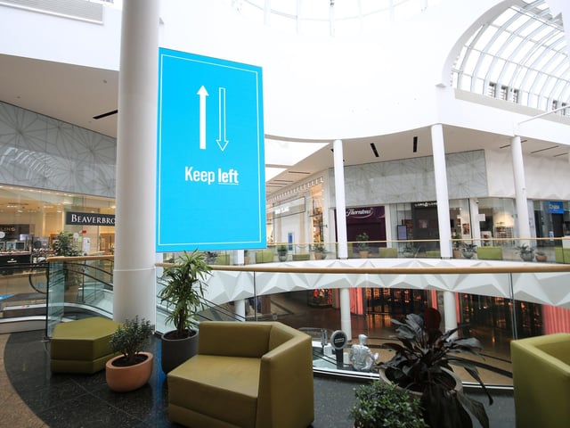 The keep left system will direct how shoppers move around the centre and avoid any contraflow.