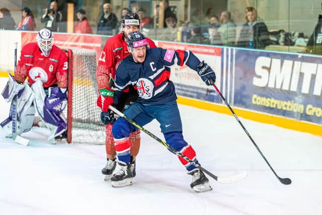 Jonathan Phillips playing for GB, picture by Tony Sargent