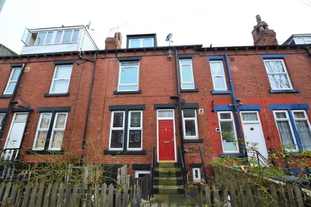 This two-bedroom terrace house at 7 Trentham Avenue, Leeds, sold for £76,000, against a guide price of £55,000-£60,000.