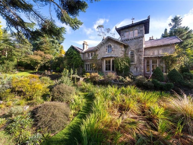 Rear of property with garden terrace.
