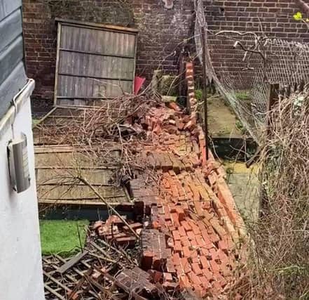 Damaged caused by Storm Bella in the Portsmouth area.