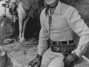 378791 04: A picture of the late actor Clayton Moore in his Lone Ranger costume which is up for an online auction from October 20-31, 2000 at sothebys.amazon.com. Moore starred as the Lone Ranger on TV from 1949 to 1952, when he was temporarily replaced by John Hart. He returned two years later and continued in the role until 1957. (Photo by Online USA)