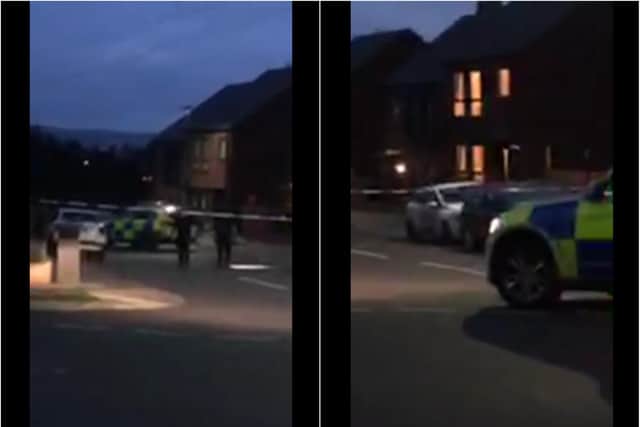 A police cordon is in place on Errington Avenue, Arbourthorne, after a shooting