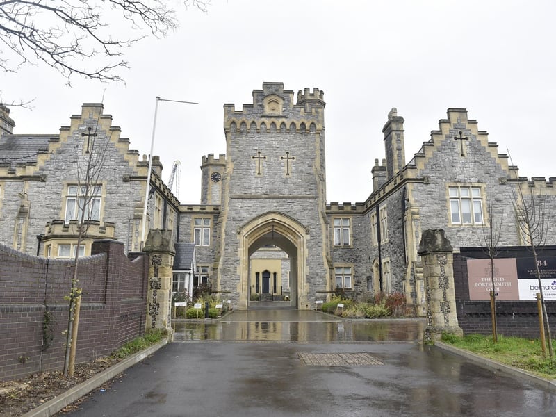 In the Middle Ages a village existed at the end of Kingston Crescent. It was called King’s tun, which meant king’s estate. By the 17th century houses were built north of the village to create a new area was called ‘the north end of Kingston’. Later it was called ‘the North End’ then just ‘North End’. The name The North End of Kingston was first recorded in 1699. From the mid-18th century well-off people such as naval officers built houses at Kingston and the area grew. In the 1920s and 1930s, North End became a prominent shopping centre while Kingston's major landmark was its prison which opened in 1877.
Pictured: The Old Portsmouth Gaol at the former HMP Kingston.
