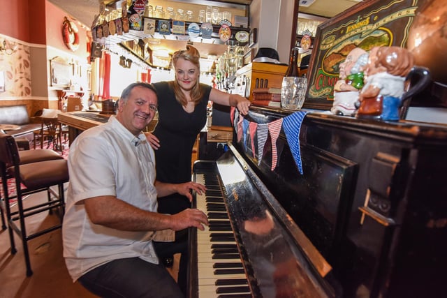 Paul and Lana Williams of The Fishermans Arms who were holding a 1940s-themed beer festival in 2015. Remember this?