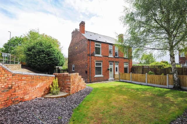 The property is a two-bedroom, semi-detached house.
