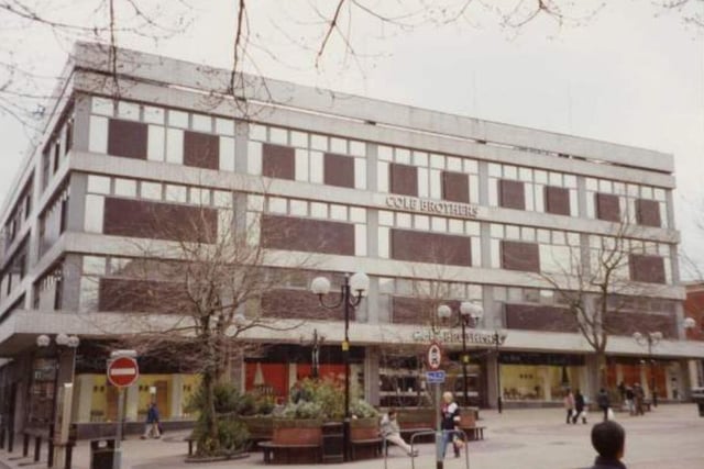 Cole Brothers (latterly John Lewis) at Barker's Pool in Sheffield city centre