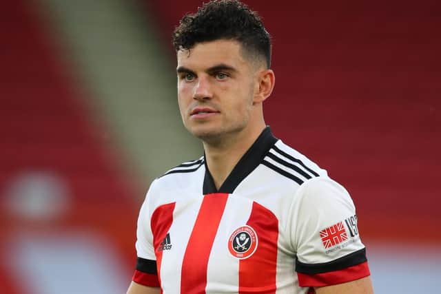 John Egan says the only thing Sheffield United have been talking about over the weekend is Aston Villa: Simon Bellis/Sportimage