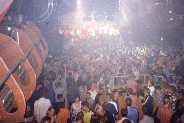 The Palais dance floor was packed every weekend with Stewart Nicholson in the DJ box - extra cool points (apparently) if you managed to get onto the stage.
