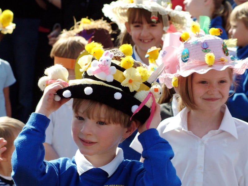 St Edmund's School Easter bonnet parade in 2009.