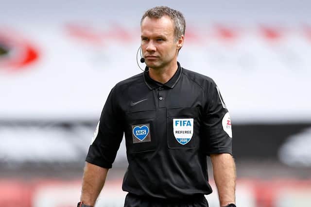 Referee Paul Tierney will be the man in the middle when Sheffield United face Southampton at Bramall Lane: ANDREW BOYERS/POOL/AFP via Getty Images