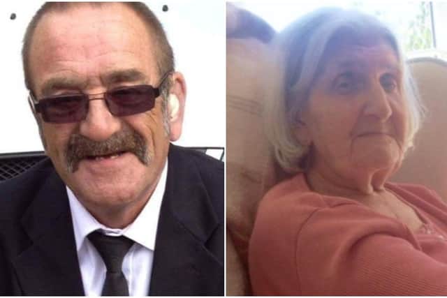 The families of Gerald Hackford (left) and Jean Castleton (right) have spoken of their devastation at only five people being allowed to attend their funerals due to coronavirus restrictions. Pictures courtesy of the families.
