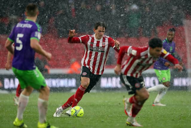Sander Berge made his comeback from injury for Sheffield United against Bristol City recently: Simon Bellis / Sportimage