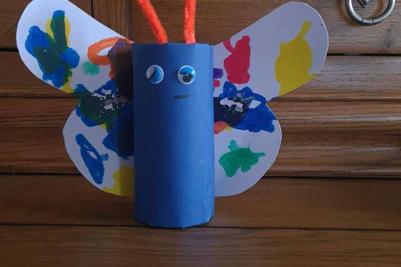 Sue Atkinson's 3 year old made a butterfly, so lovely.