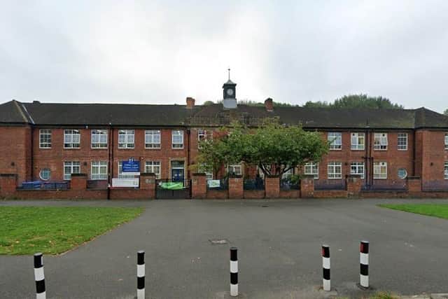 Abbey Lane Primary School in Woodseats, Sheffield, where £500,000 of emergency work was needed to cope with dangerous RAAC 'crumbly concrete'