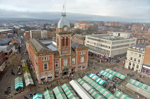 A view of Chesterfield from the observation wheel.